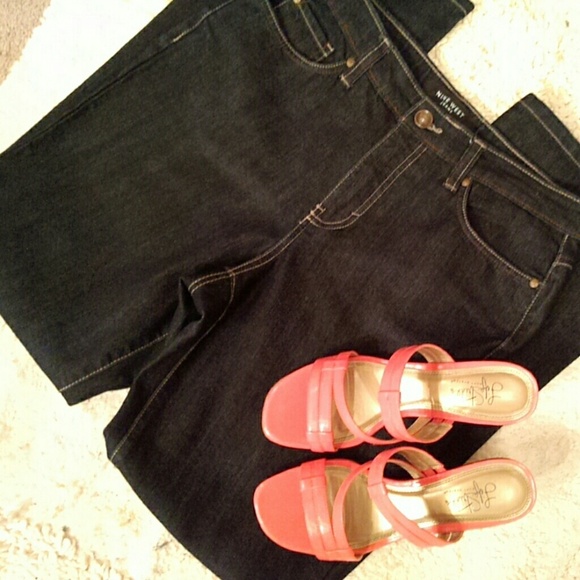 Nine West Denim - Nine West black straight leg jeans